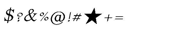 Shree Telugu 4788 Italic Font OTHER CHARS