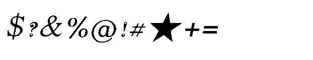 Shree Telugu 5500 Italic Font OTHER CHARS