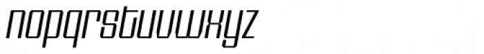 Shtozer 200 Wide Oblique Font LOWERCASE