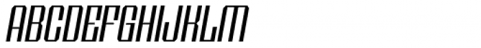 Shtozer 300 Expanded Oblique Font UPPERCASE