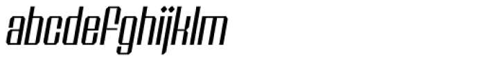 Shtozer 300 Expanded Oblique Font LOWERCASE