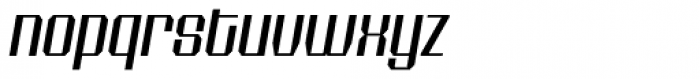 Shtozer 400 Wide Oblique Font LOWERCASE