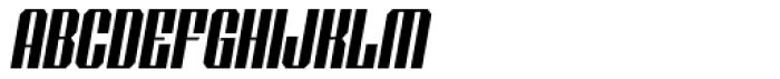 Shtozer 500 Condensed Oblique Font UPPERCASE
