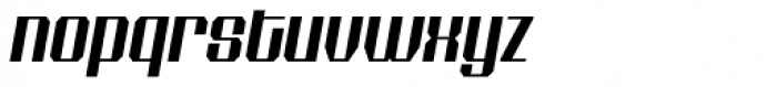 Shtozer 500 Expanded Oblique Font LOWERCASE