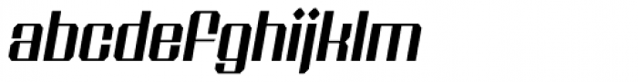 Shtozer 500 Wide Oblique Font LOWERCASE