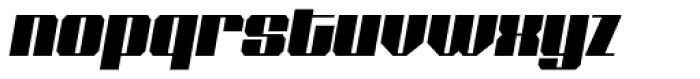 Shtozer 800 Condensed Oblique Font LOWERCASE