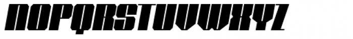 Shtozer 800 Narrow Oblique Font UPPERCASE