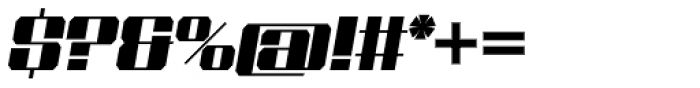 Shtozer 800 Wide Oblique Font OTHER CHARS