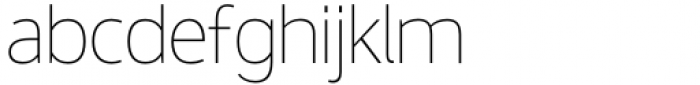 Shubbak Extra Light Font LOWERCASE