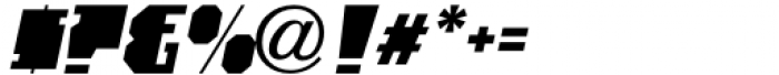 Shutterbug JNL Oblique Font OTHER CHARS