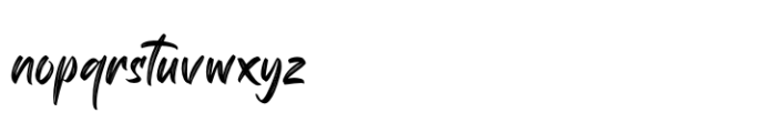 Shutterlocks Regular Font LOWERCASE