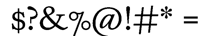 ShandyOmni Book Font OTHER CHARS