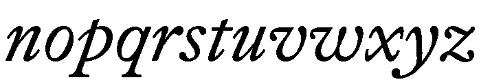ShandyOmni Italick Font LOWERCASE