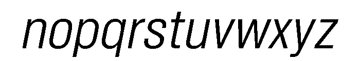 Shapiro Class 23 Super Fly Italic Font LOWERCASE