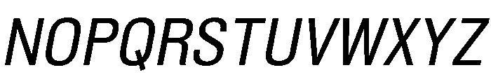 Shapiro Class 33 Bantam Italic Font UPPERCASE