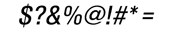 Shapiro Class 43 Welter Italic Font OTHER CHARS