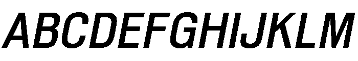 Shapiro Class 53 Middle Italic Font UPPERCASE