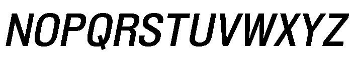 Shapiro Class 53 Middle Italic Font UPPERCASE