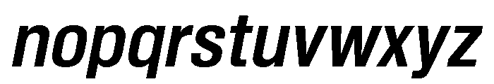 Shapiro Class 63 Light Heavy Italic Font LOWERCASE