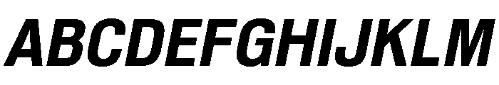Shapiro Class 73 Heavy Italic Font UPPERCASE