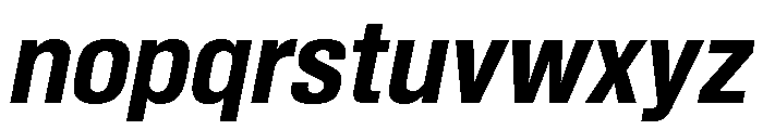 Shapiro Class 73 Heavy Italic Font LOWERCASE