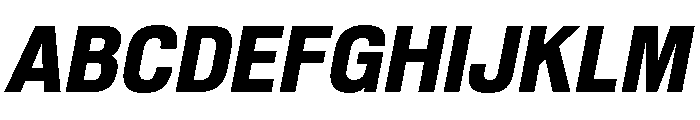 Shapiro Class 83 Super Heavy Italic Font UPPERCASE