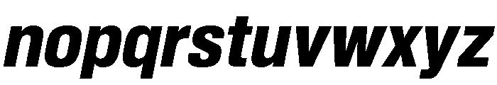 Shapiro Class 83 Super Heavy Italic Font LOWERCASE