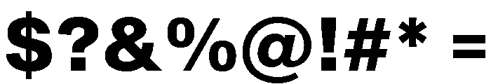 Shapiro Extra Bold Font OTHER CHARS
