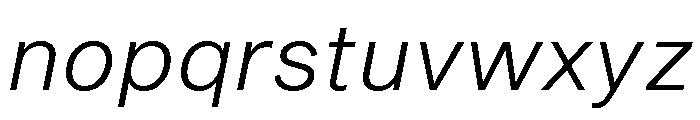 Shapiro Light Italic Font LOWERCASE