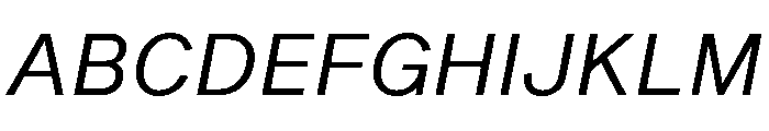Shapiro Regular Italic Font UPPERCASE