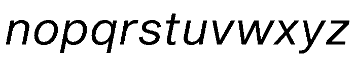 Shapiro Regular Italic Font LOWERCASE