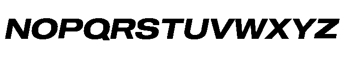 Shapiro Wide Bold Italic Font UPPERCASE