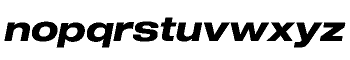 Shapiro Wide Bold Italic Font LOWERCASE