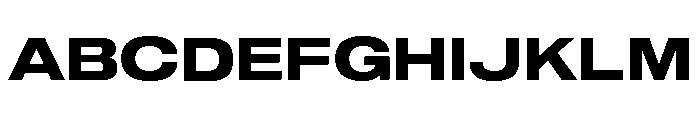 Shapiro Wide Bold Font UPPERCASE