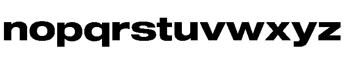 Shapiro Wide Bold Font LOWERCASE