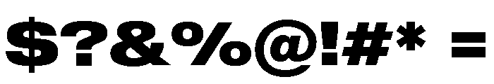 Shapiro Wide Extra Bold Font OTHER CHARS