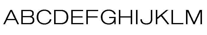 Shapiro Wide Light Font UPPERCASE