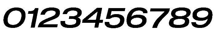 Shapiro Wide Medium Italic Font OTHER CHARS
