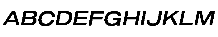Shapiro Wide Medium Italic Font UPPERCASE