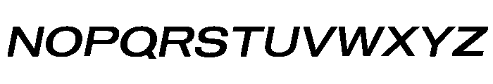 Shapiro Wide Medium Italic Font UPPERCASE
