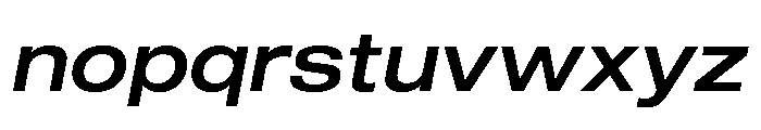 Shapiro Wide Medium Italic Font LOWERCASE