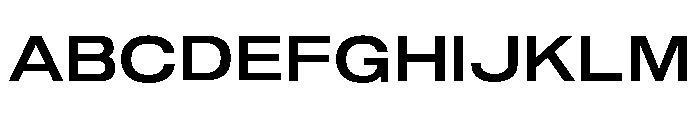 Shapiro Wide Medium Font UPPERCASE