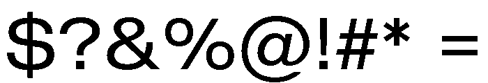 Shapiro Wide Regular Font OTHER CHARS