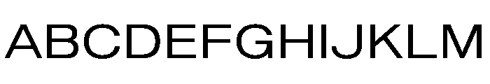 Shapiro Wide Regular Font UPPERCASE