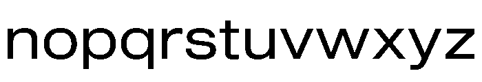 Shapiro Wide Regular Font LOWERCASE