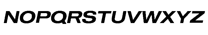 Shapiro Wide Semi Bold Italic Font UPPERCASE