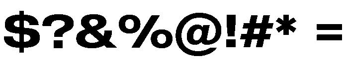 Shapiro Wide Semi Bold Font OTHER CHARS