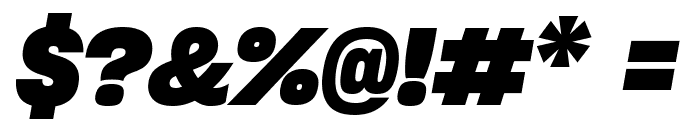 Sharp Grotesk Bold Italic 20 Regular Font OTHER CHARS