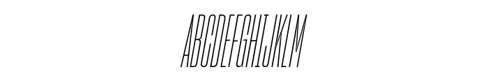Sharp Grotesk Light Italic 05 Regular Font UPPERCASE