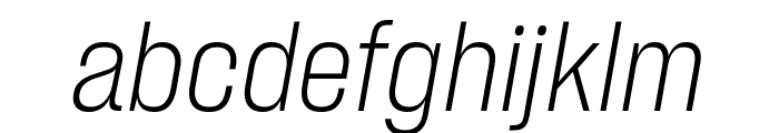 Sharp Grotesk Light Italic 15 Regular Font LOWERCASE